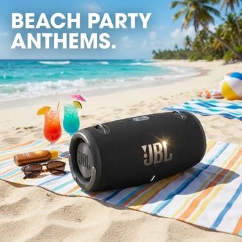 Przenośny głośnik Bluetooth Xtreme 3, bezprzewodowy, głęboki bas, boombox, wodoodporny i pyłoszczelny IP67, idealny na podróże, imprezy i do odtwarzania muzyki na zewnątrz.