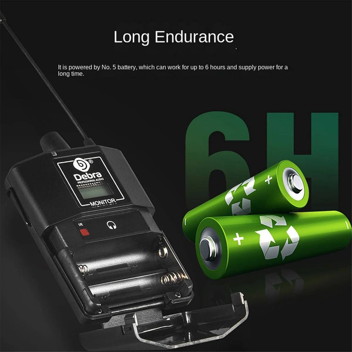 X62A_DEBRA PROFESSIONAL AUDIO UHF Wireless Monitoring System US Plug