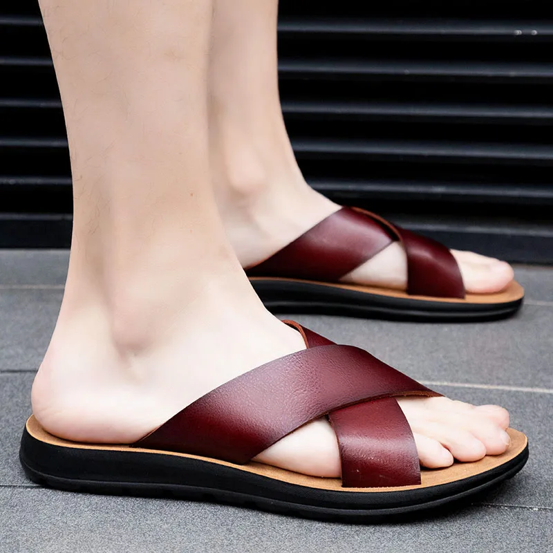 

Summer New Arrival Men Fashion Beach Sandals Lightweight Non Slip Casual Shoes