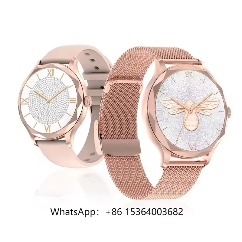 

Montre Connecte Smart Watch for Women DTS Diamond Fashion Smart Watches for Lady 1.3 Inch AMOLED Screen