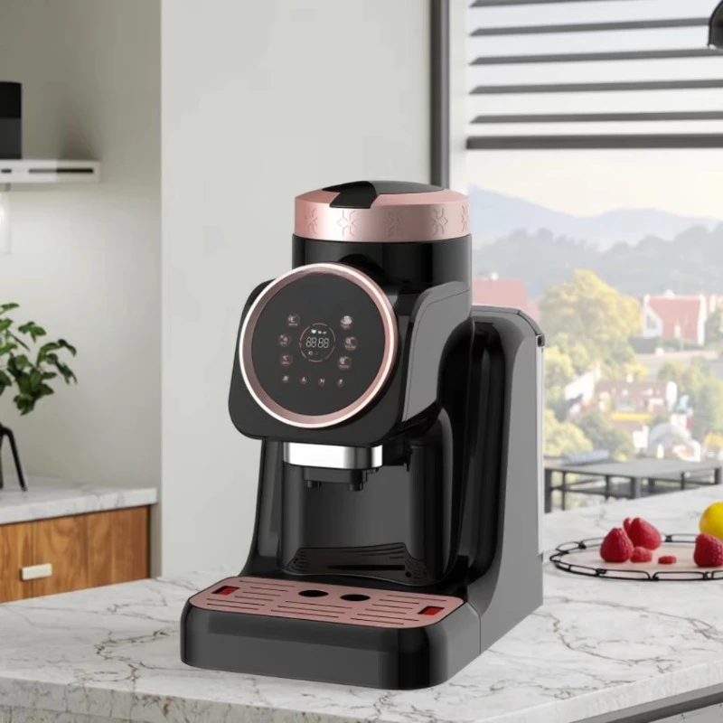 Coffee machine, programmable electric plastic housing, self-cleaning multi-function coffee machine