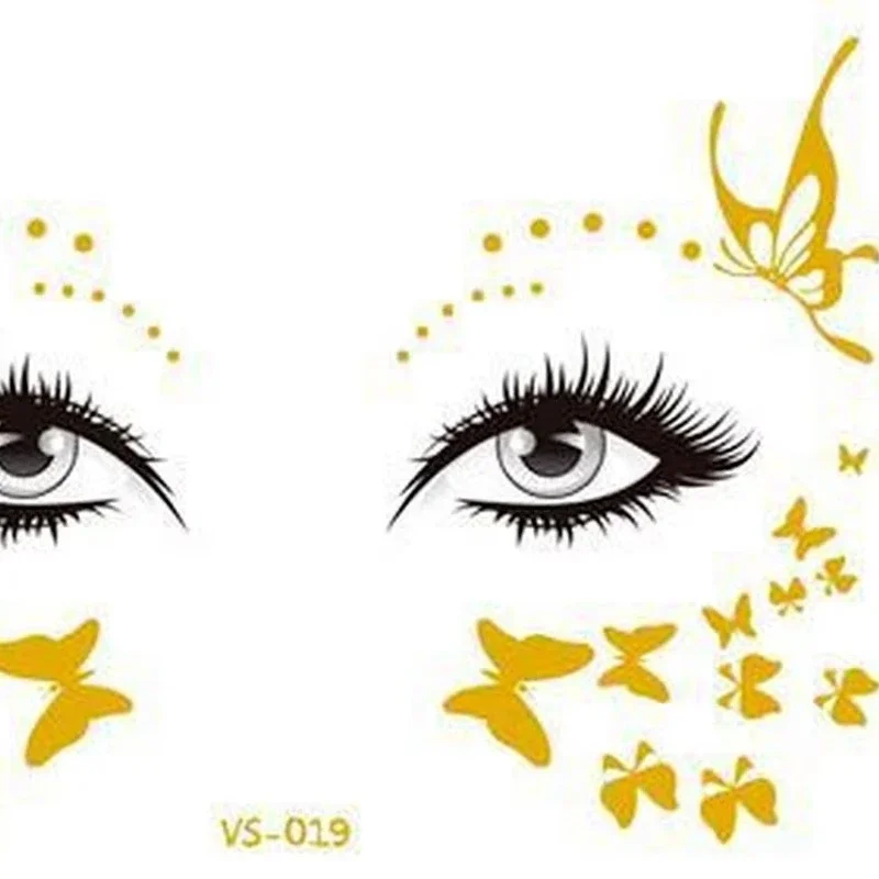 

Новая Золотая Мода Личность Веснушки Шрам Покрытие Наклейки Татуировки Лицо Временная Татуировка Водонепроницаемые Наклейки Для Макияжа Глаза Оптовая Продажа