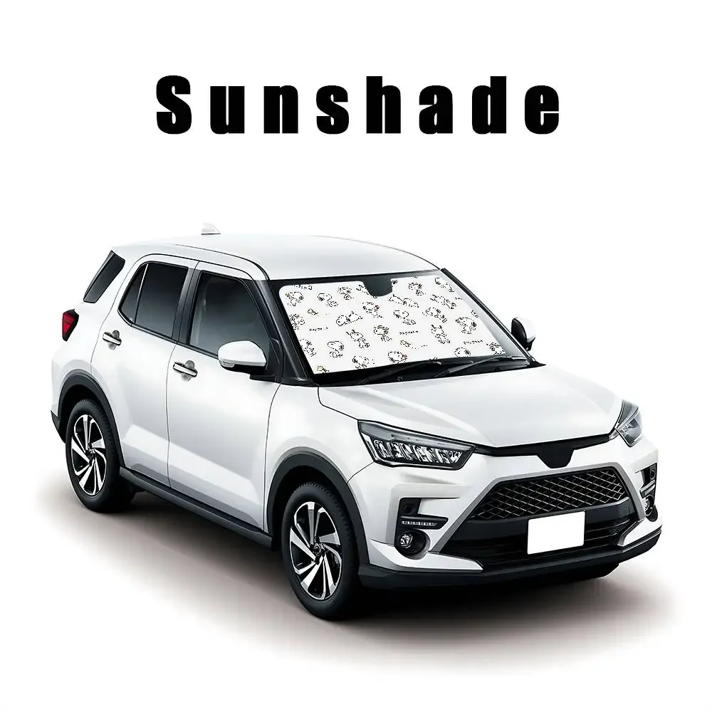 Kawaii S-sNooPyS Klassischer, stilvoller und trendiger Windschutzscheiben-Sonnenschutz, Auto-Windschutzscheibenabdeckung, Auto-Sonnenschutzvorhang, Auto-Sonnenschutz – Detail 15