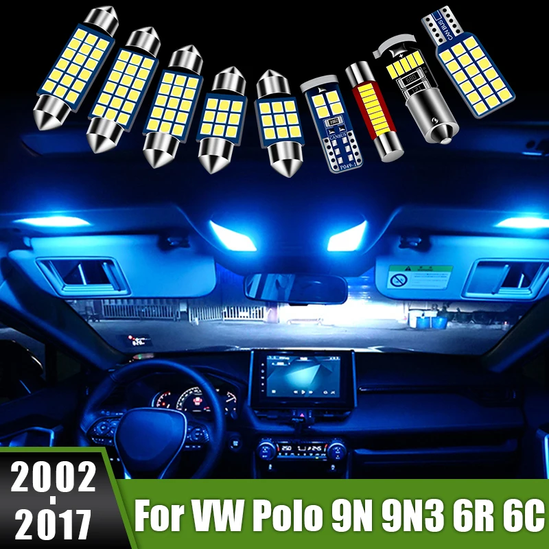 

For Volkswagen VW Polo 9N 9N3 6R 6C 2002-2010 2011 2012 2013 2014 2015 2016 2017 Car Interior LED Light Decoration Accessories