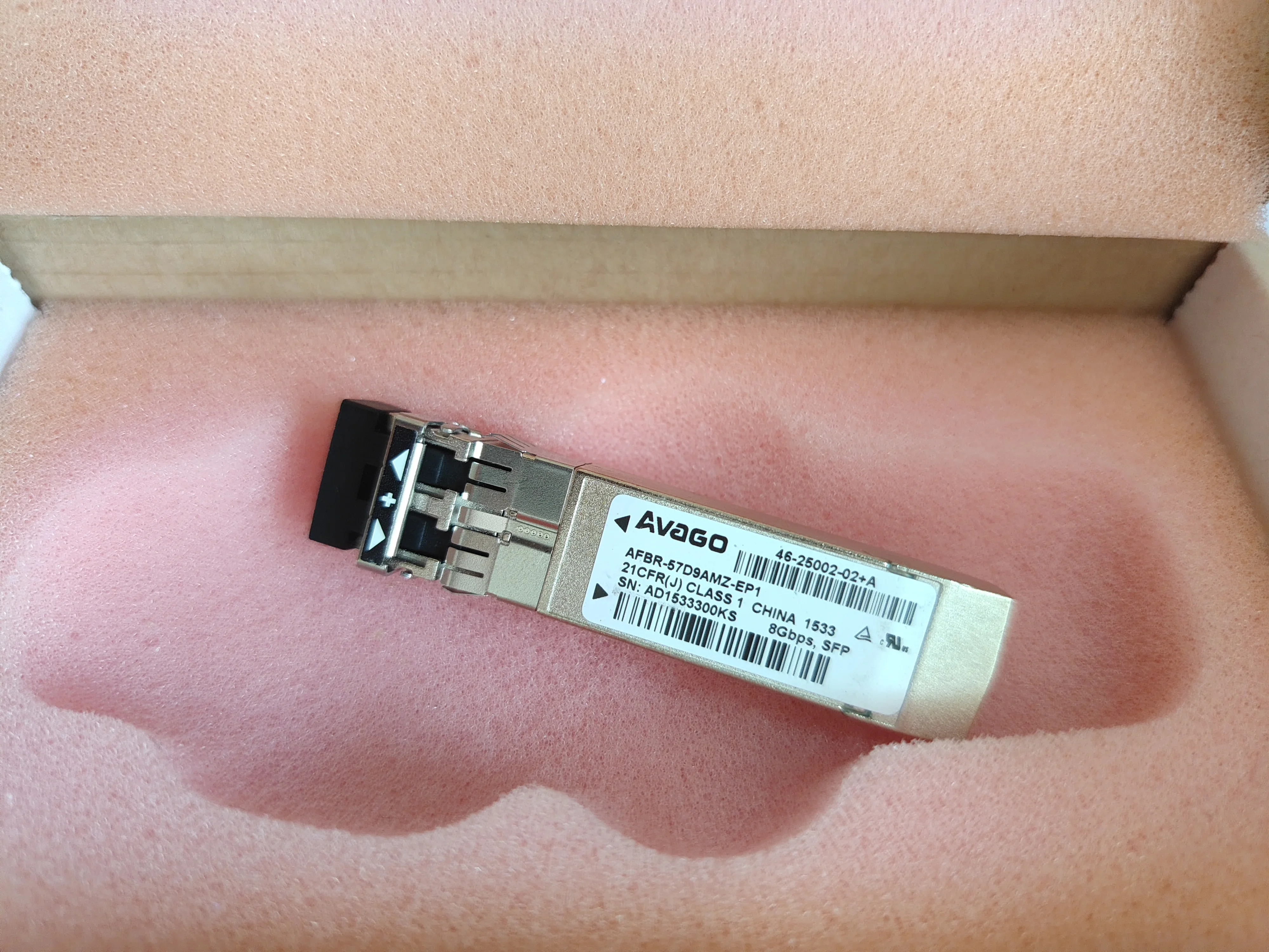 AVAGO AFBR-57D9AMZ-EP1 46-25002-02+A 8Gbps SFP optical fiber module 8g Transceiver/sfp switch