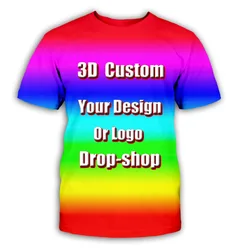 DIY Men'S T-Shirts Private Customized T-Shirts Any Pattern Shirts High Quality Men'S Clothing Custom T-Shirts Tees tops