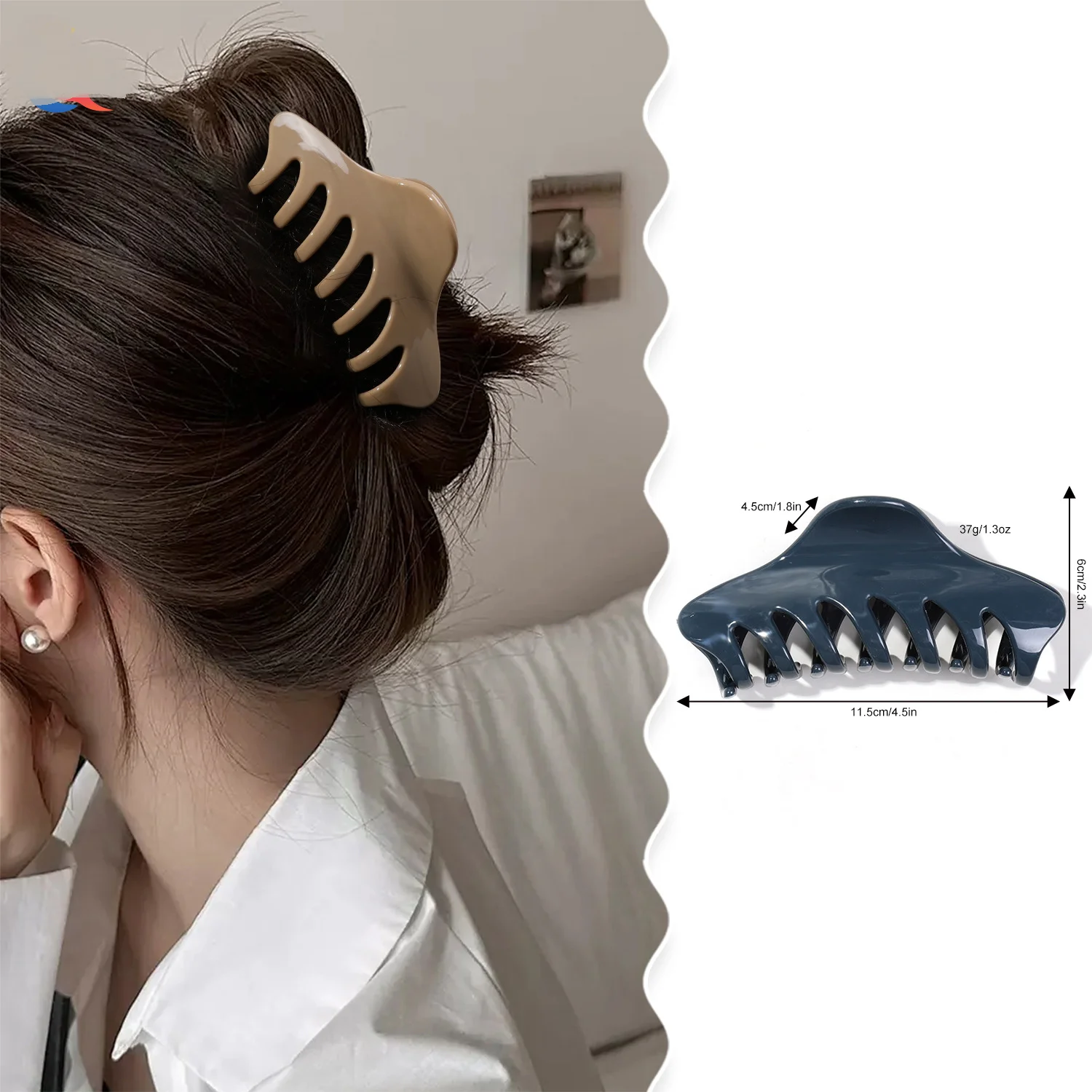 미니멀리스트 부드러운 실리콘 헤어 클립, 두피에 부드러움, 안전성 걱정 없음 헤어핀 및 헤어 그립, 헤어 액세서리