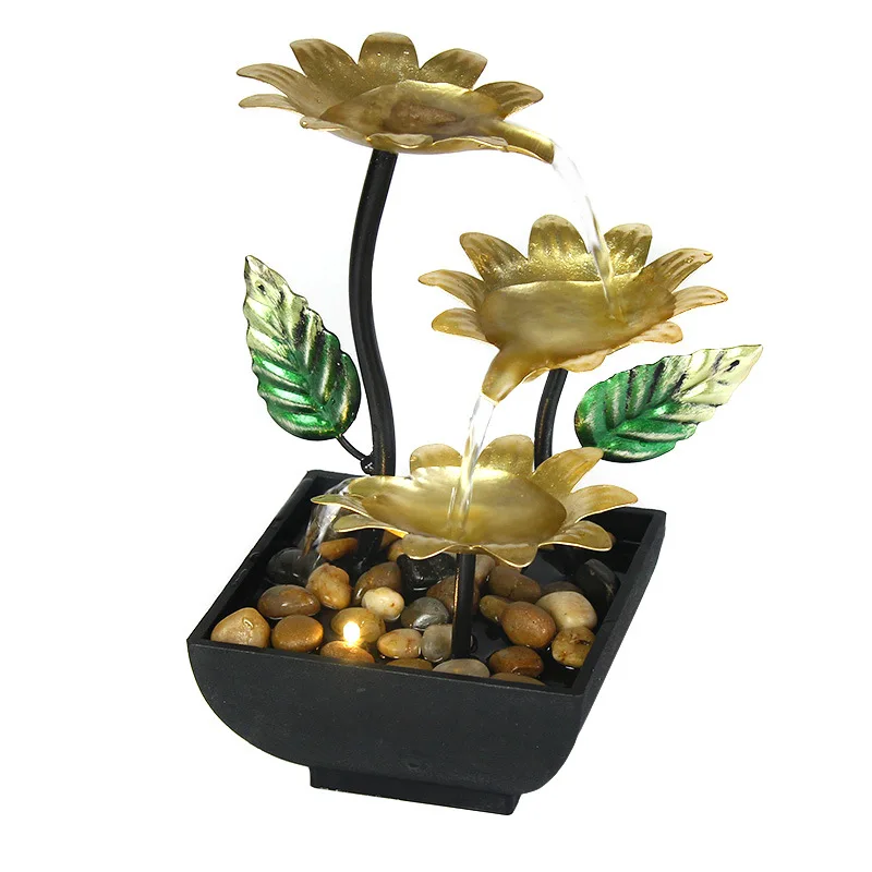 Factory Direct 2026 Home Decor Office Ornament TV Shopping Wrought Iron Flowing Water Ornament