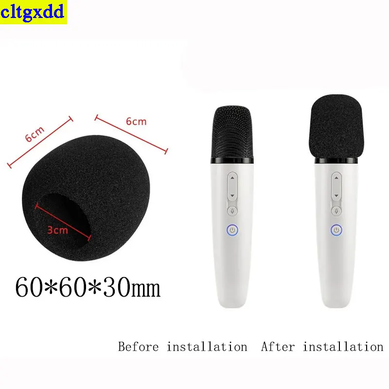 cltgxdd, 2 шт., подходят для микрофона, защитный чехол из пенопласта, губчатый чехол для наушников, противоударный пылезащитный чехол
