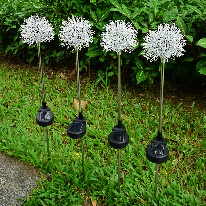 LED Solar Light Outdoor Dandelion Lights Garden Decoration Lamp Garden Lawn Landscape Fairy Lamp Solar Powered Lights