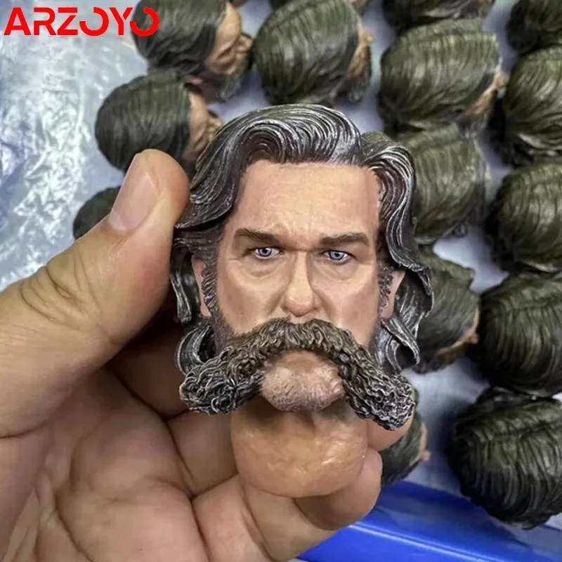 1/6 Scale John Kurt Russell Head Sculpt Carving Model Fit 12'' Male Solider Action Figure Body Dolls