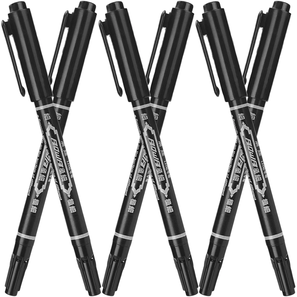 

6pcs Waterproof Eyebrow Marker Pen Tattooing Tool Skin Positioning Makeup Lip Tattoo Marker For Beauty Salon Microblading Body