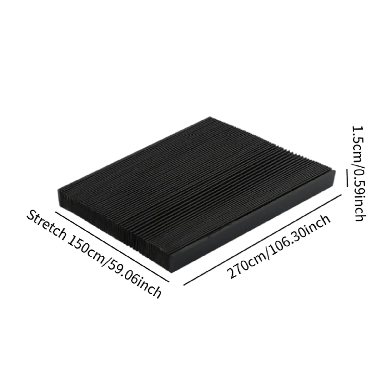 Máquina cnc capa de acordeão fole capa estiramento comprimento 1.5 m dobrável oilproof textura suave fresadora guarda