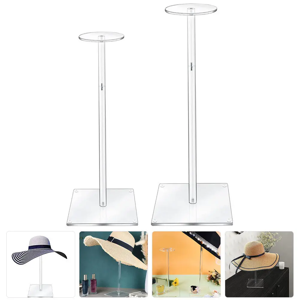 

1Set Acrylic Cap Display Holder Transparent Removable Shelf Large Capacity Jewelry Organizer for Hats Earrings Necklace