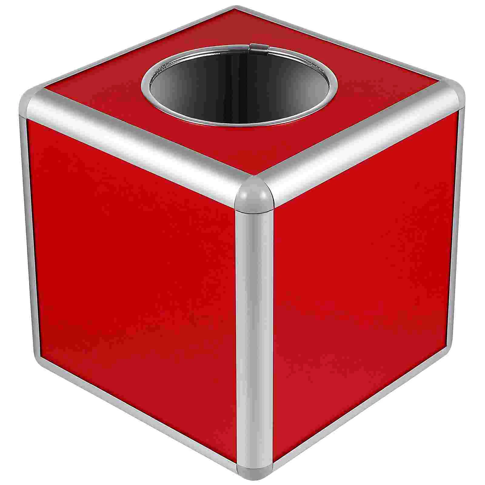 

Box Raffle Ticket Lottery Ballot Boxes Square Tickets Donation Large Fundraising Container Storage Slot Hole Draw Party Money