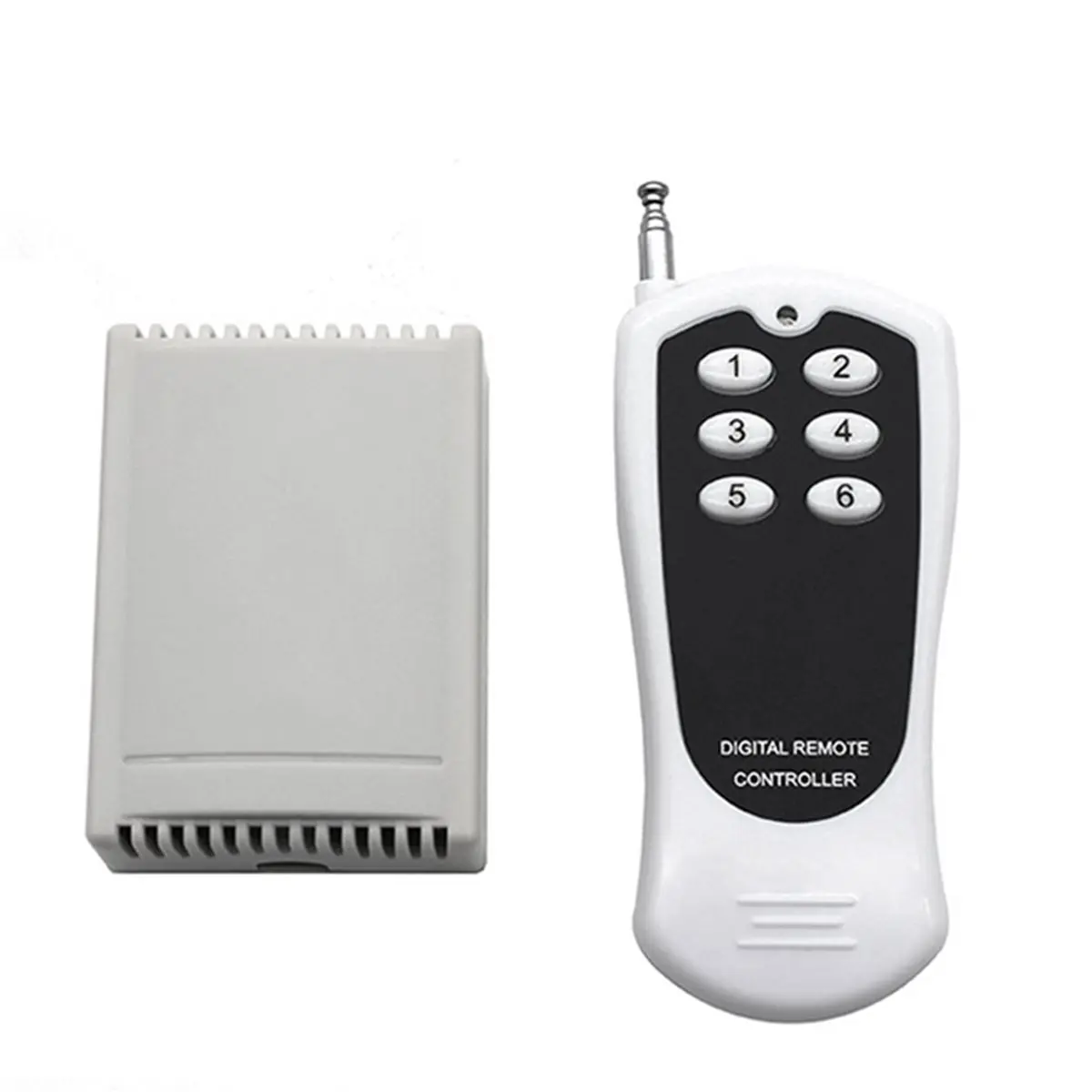 B21B 6 Channels Remote Control Relay Module 6CH DC 12V Wireless Switch Receiver with 6 Button Transmitter