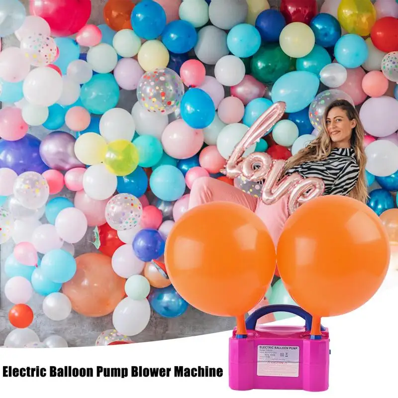 

Electric Balloon Inflator Balloon Inflator Pump Can Inflate Two At The Same Time Has Two Modes Good For Decorating The Room