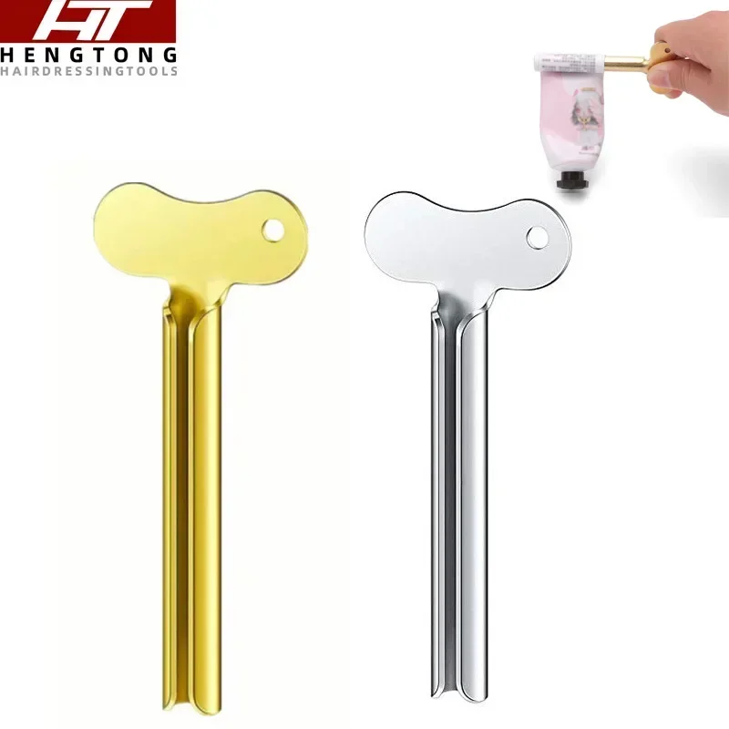 Tube Toothpaste Squeezer Wrenches Roller Dispenser Toothpaste Wringer Tool Metal Hair Dye Color Key Bathroom Accessories