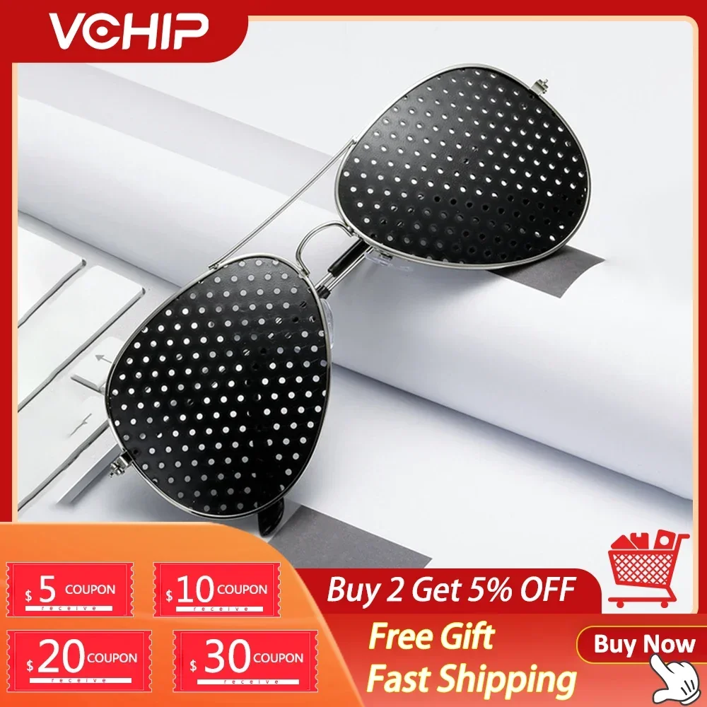 1pcs Anti-myopia Pin Hole Glasses Pinhole Sunglasses Eye Exercise Eyesight Improve Natural Healing Vision Care Eyeglass