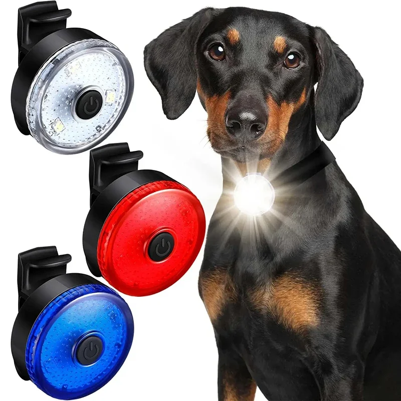 

Portable Pet Collar Light Dog Led Light Lamp Tag USB Rechargeable 3 Light Modes for Safety Walking Anti-lost Dog Harness Leash