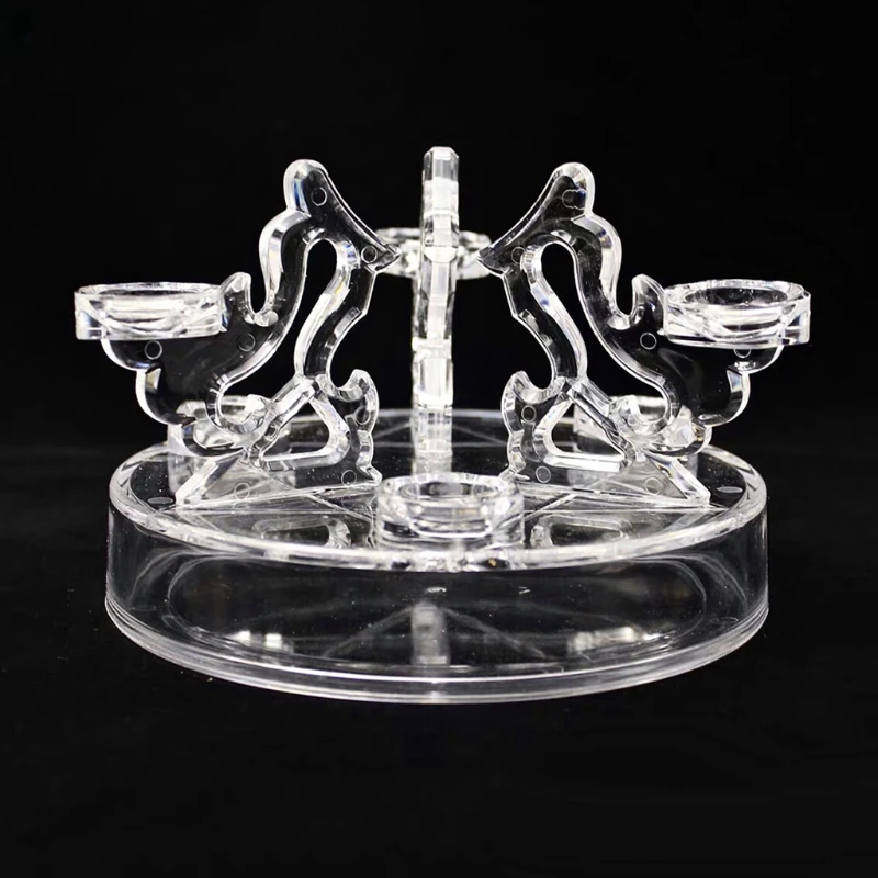 Transparent Acrylic Array Bracket Stand Crystal Sphere Ball Holder Display Rack Stone Base Dropship