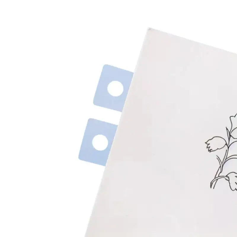 100Pcs Loose-Leaf Hole Reinforcement Stickers, Self-Adhesive Anti-Tear Paper Protector for Notebook Binder Inner Pages
