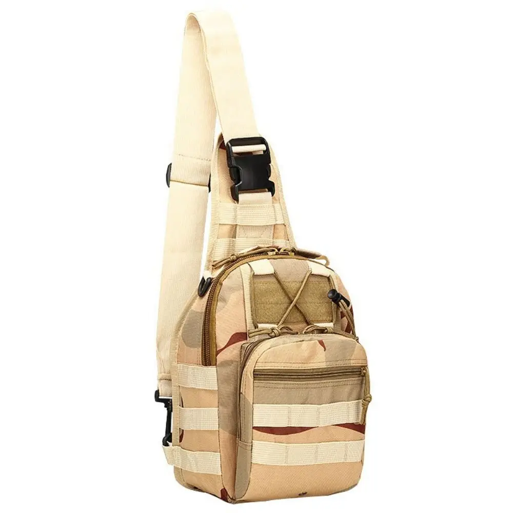 Tactical Sling Bag Casual Oxford Cloth Waterproof Crossbody Bag Camouflage Sling Backpack Outdoor Travel Hiking