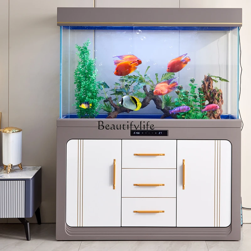 

Аквариум со сменной водой и белым стеклом для аквариума