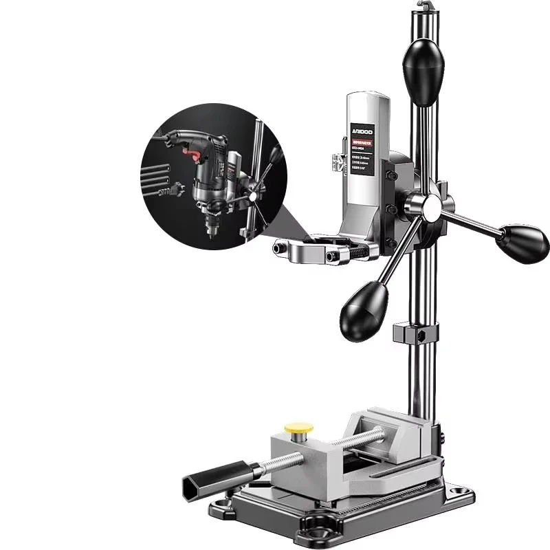 Adjustable Drill Press Stand Rotatable Drill Press Support Bench Drill Holder for DIY Wood Metal Plastic Drilling