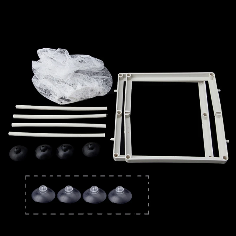 KX4B Aquarium Hatchery Net Fish Breeding Isolation Box Fry Hatching Mesh Boxes