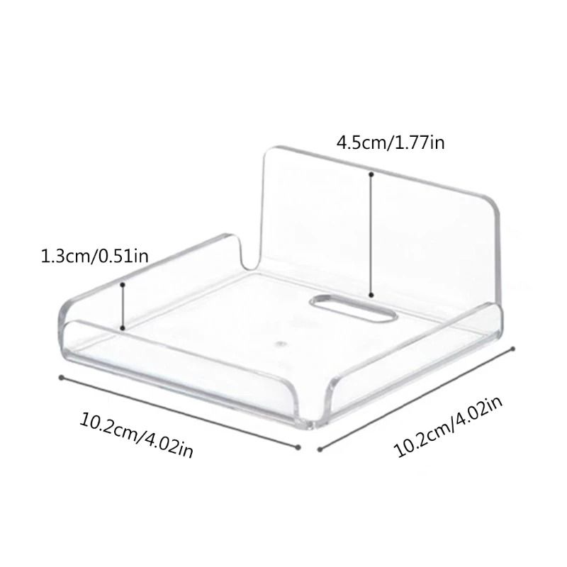 2pcs ชั้นวางอะคริลิคชั้นวางจอแสดงผล Ledges สำหรับจัดเก็บตกแต่งขนาดเล็กชั้นลอยกาวผู้ถือ