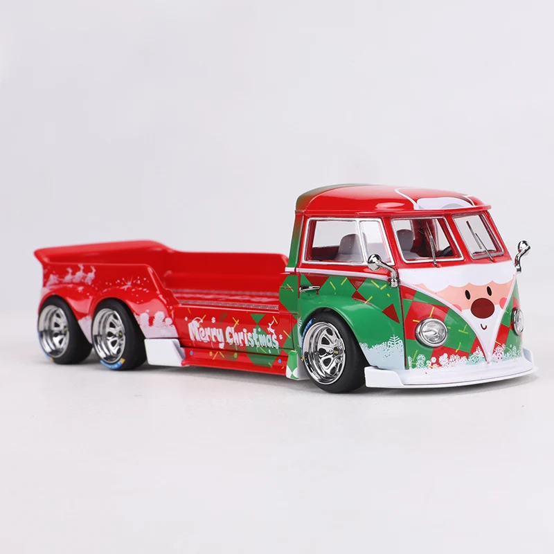 Liberty 1:64 rwb t1 pick-up simulação de pintura de natal fundição sob pressão liga modelo de carro artesanato decoração coleção brinquedo ferramentas presente