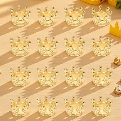 

50 pcs Mini Crown Jewelry Accessories Durable Alloy Pendant DIY Necklace Charms Bracelet Supplies Safeguarded Corners