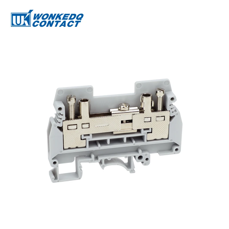 10Pcs URTK/S ERTK/S Simple Test Disconnect Terminal Block Universal Screw Connection Wire Electrical Connector Din Rail Terminal
