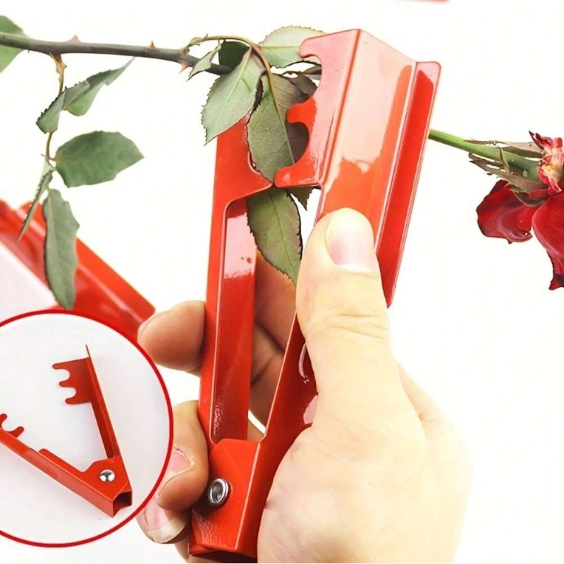 1 Set Rose Thorn Stem Leaf Stripper Florist Metal Rose Pliers for Removing Burrs Thorns Garden Safety Scissors Garden Tools