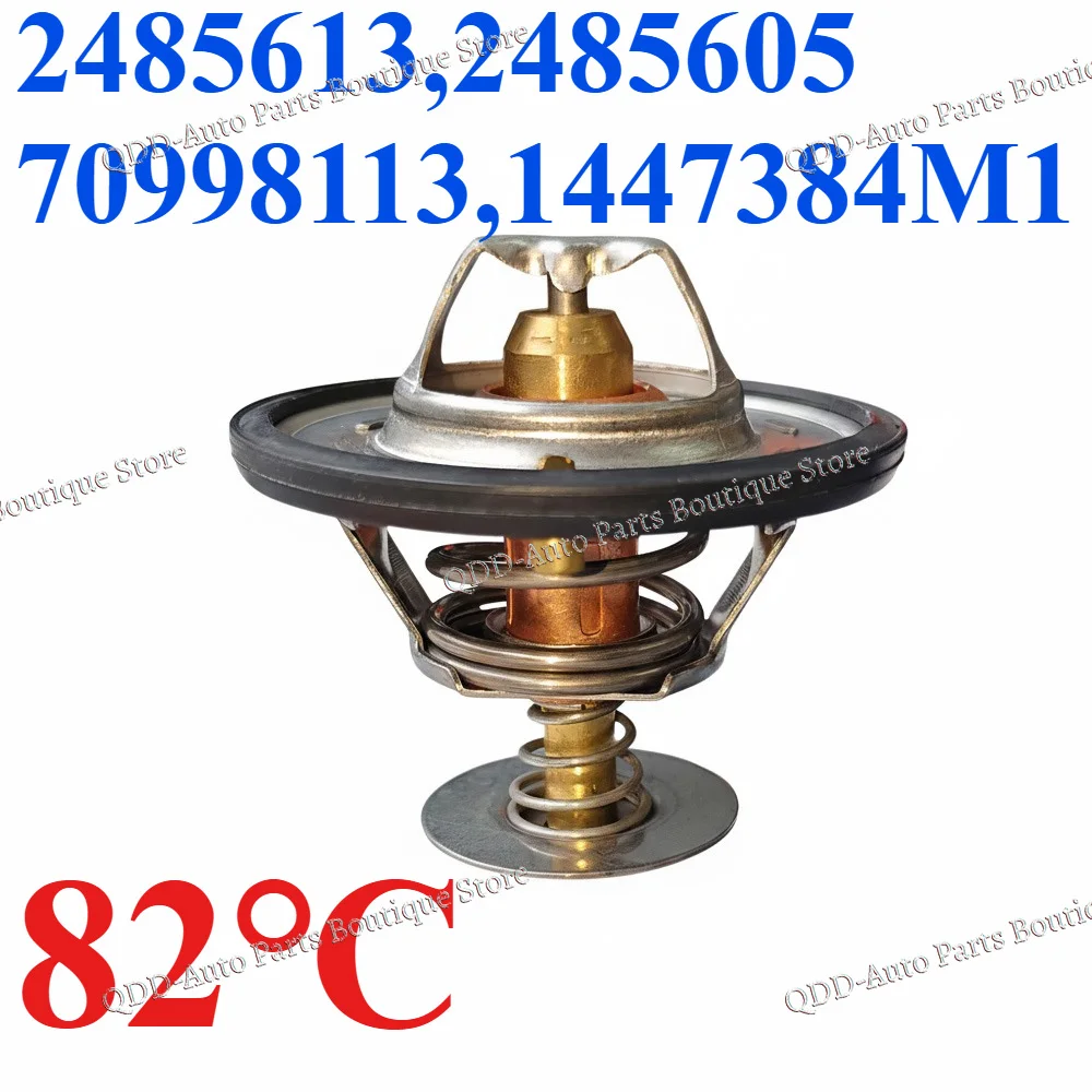 

2485613 2485605 70998113 1447384M1 82℃ For Perkins 1006.6 1006.6T 1006.6TW White Tractor 2-105 2-110 Thermostat Cooling Systems