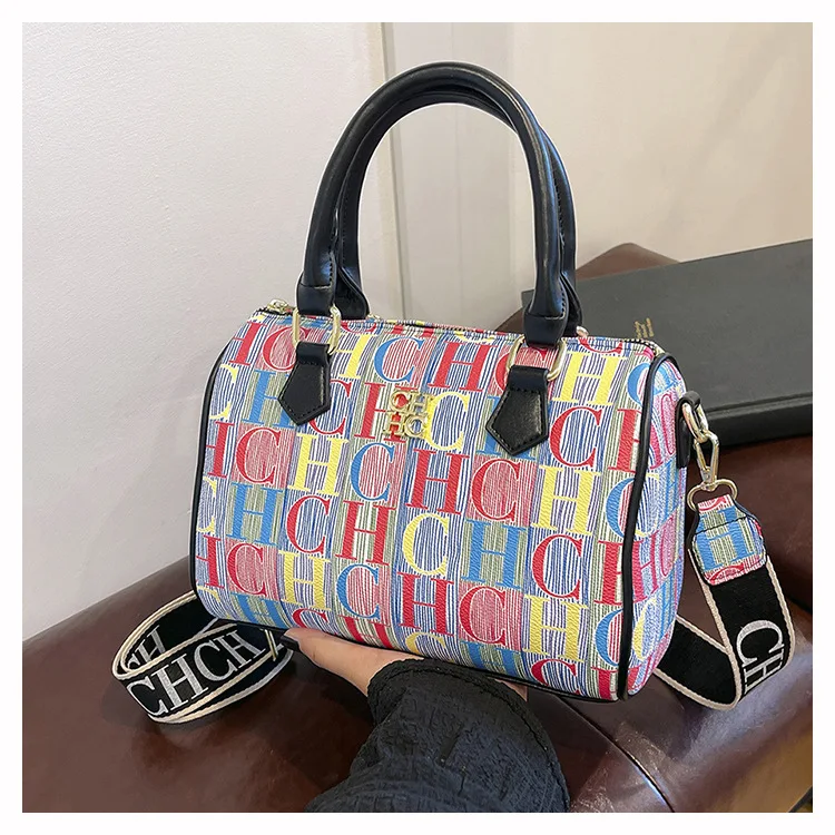 

Women's Vintage Monogram Hobo Bag - Timeless Versatile Casual Daily Handbag Crossbody