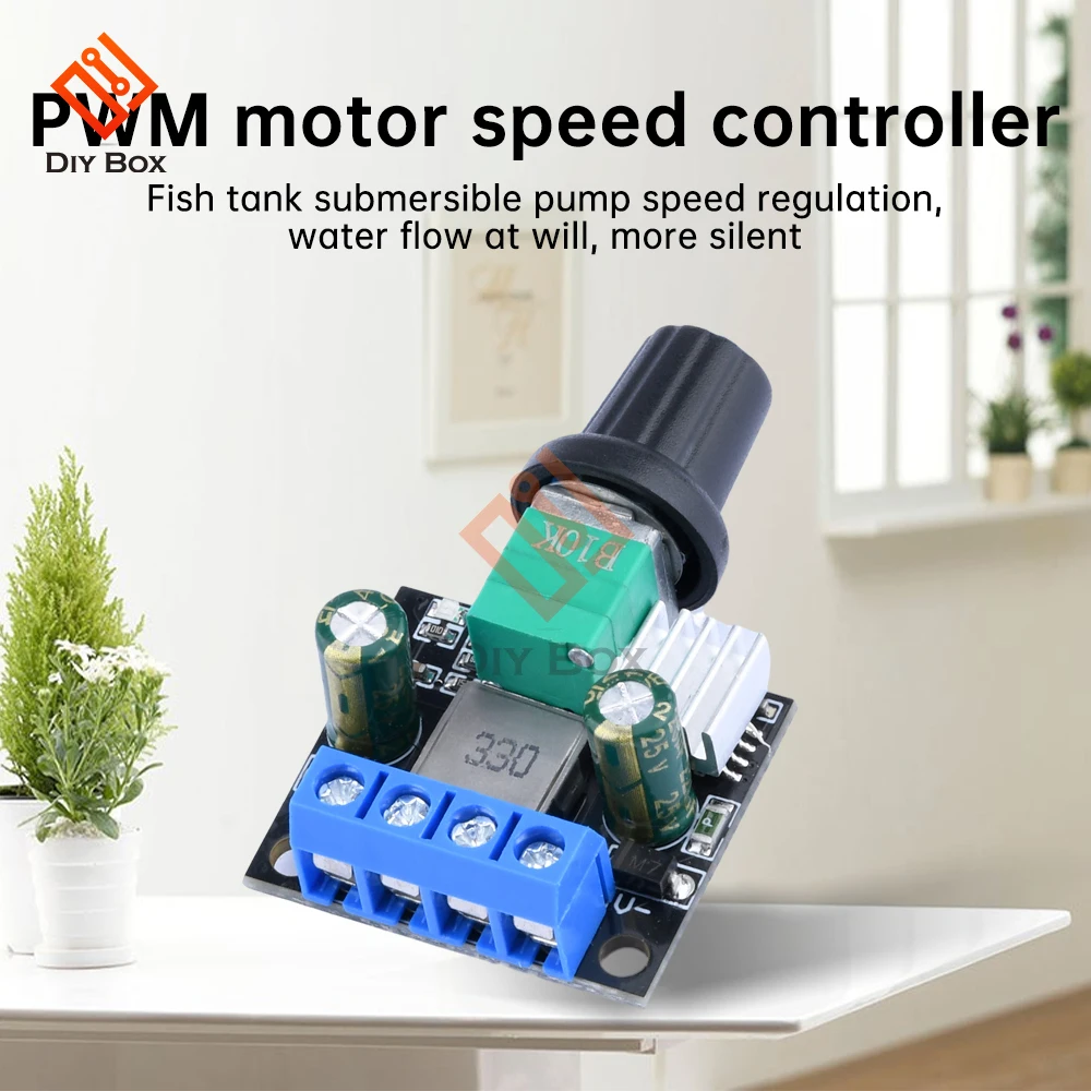 Controlador de velocidad del Motor PWM, atenuador LED, cc 12V, 24V, 3,5 a, 1,5 a, multiusos para Motor de cepillo, Motor sin escobillas, tira de luz LED