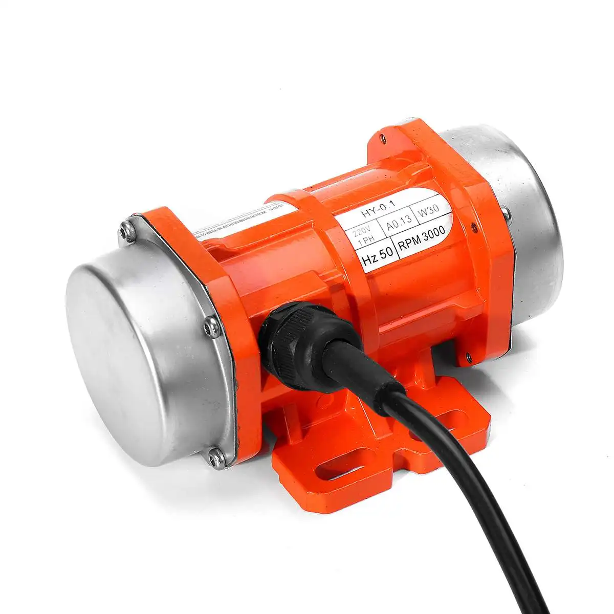 Concrete Vibrator Vibration Motor 15W/30W 220V Single Phase Aluminum Alloy Adjustable Speed for Feeding Machine Washing Machine