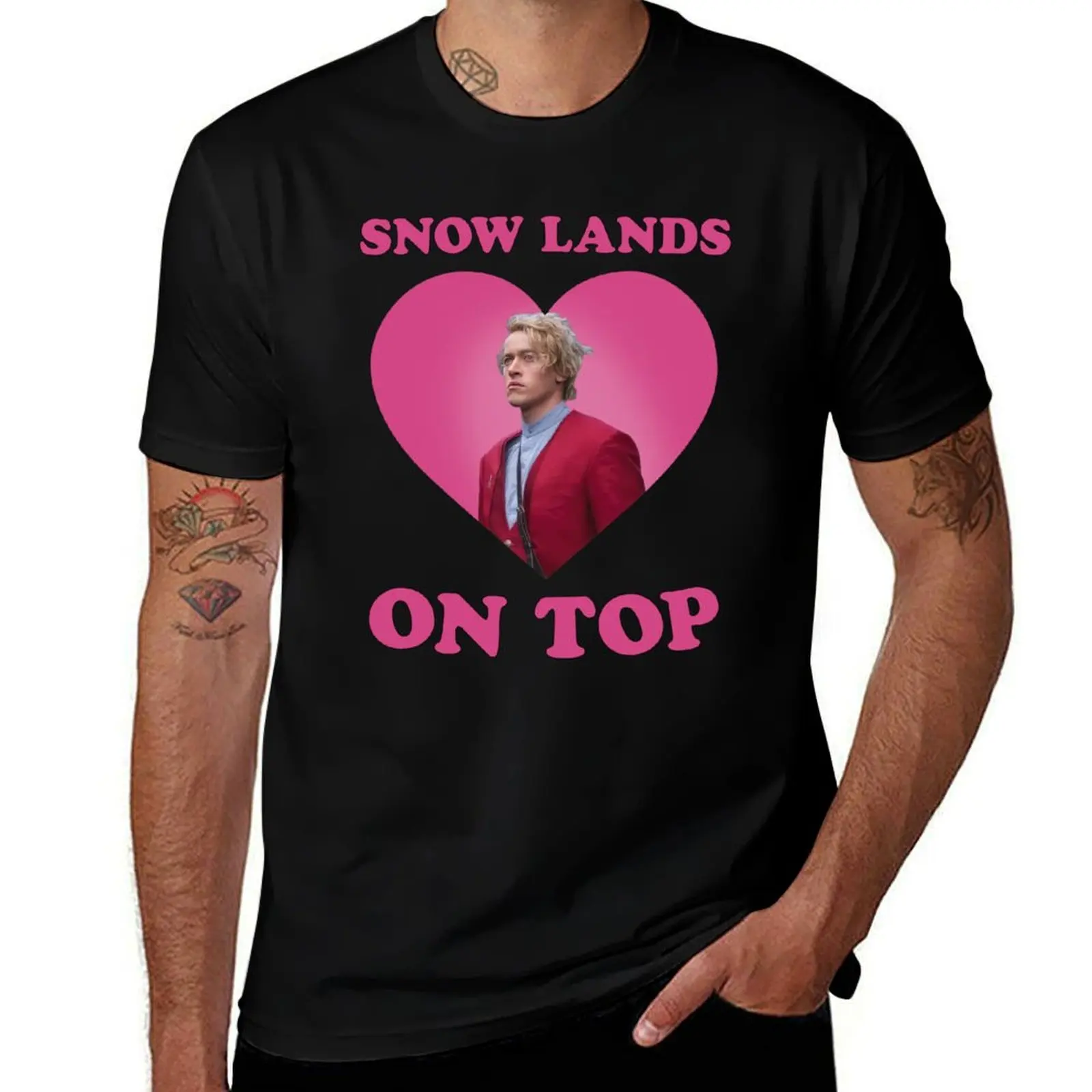 Snow Lands On Top Coriolanus Snow T-Shirt Fitness Quick Dry Short Sleeve Top T-Shirt