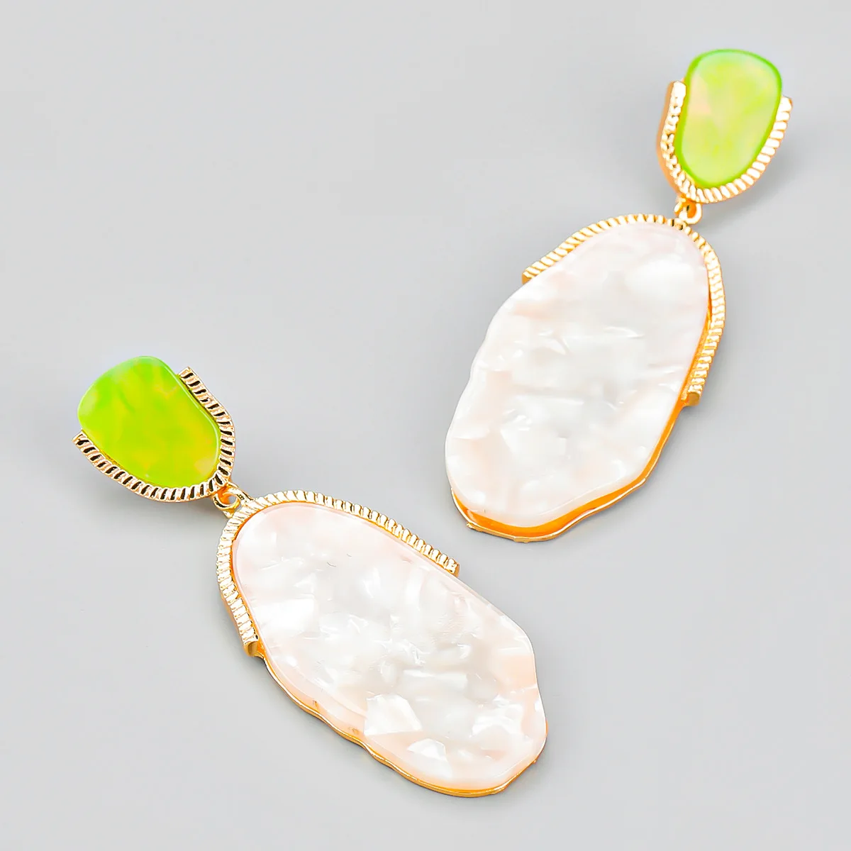 Earrings Acetate plate earrings Trend exaggerated Party earrings Factory direct sales