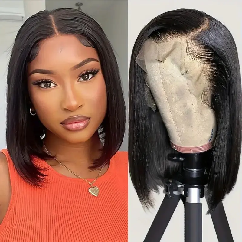 Bob Wig Human Hair 13x4 Lace Frontal Wig Straight Hair Short Bob wig Lace Front Human Hair Wigs for Women