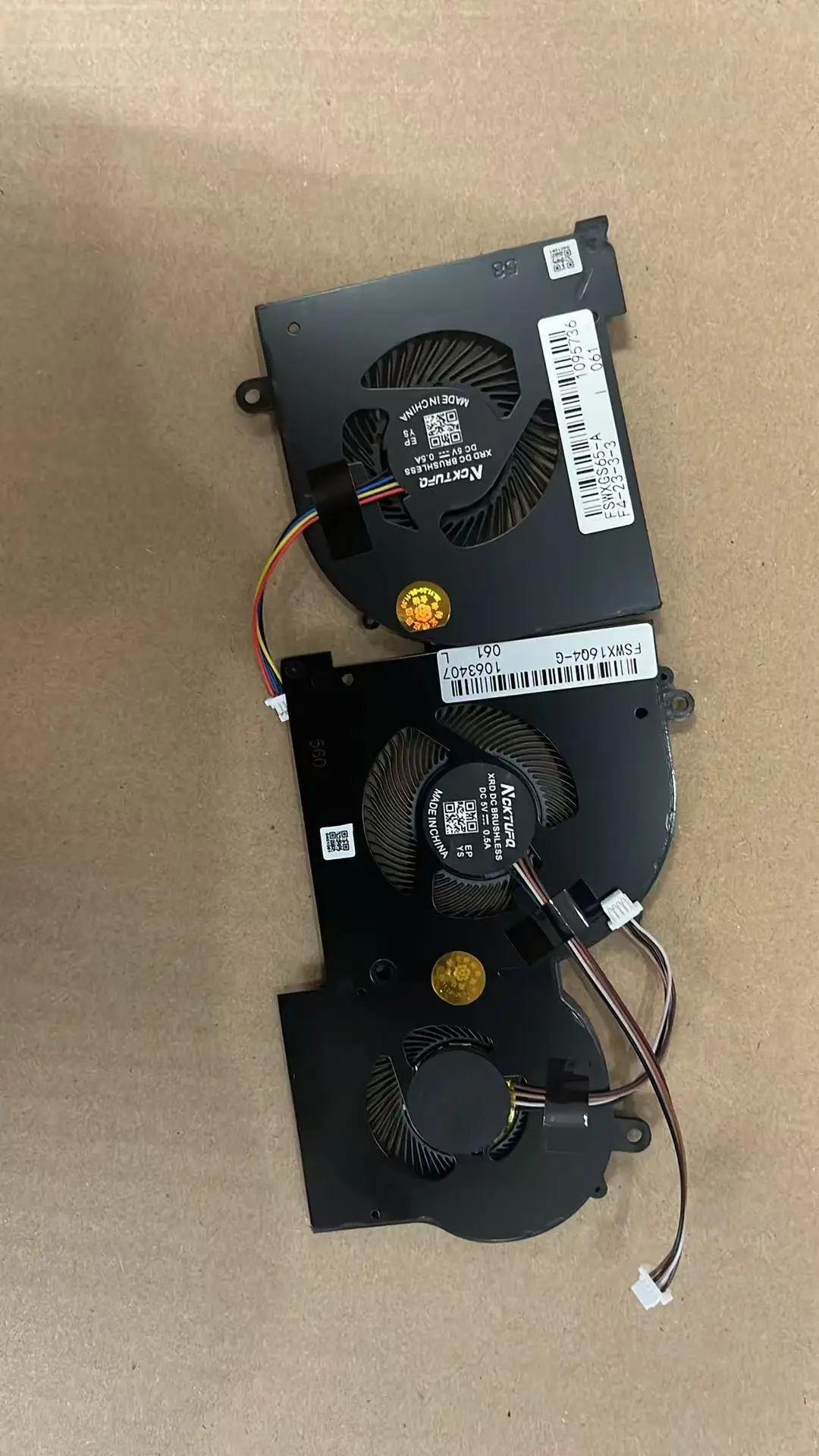 Wentylatory chłodzące GPU CPU do laptopów MSI GS65 GS65VR WS65 16Q4 Stealth 8SE 9SF MS-16Q4, radiator, wentylator DC5V 0.5A BS5005HS-U3I U3J — zdjęcie produktu 6