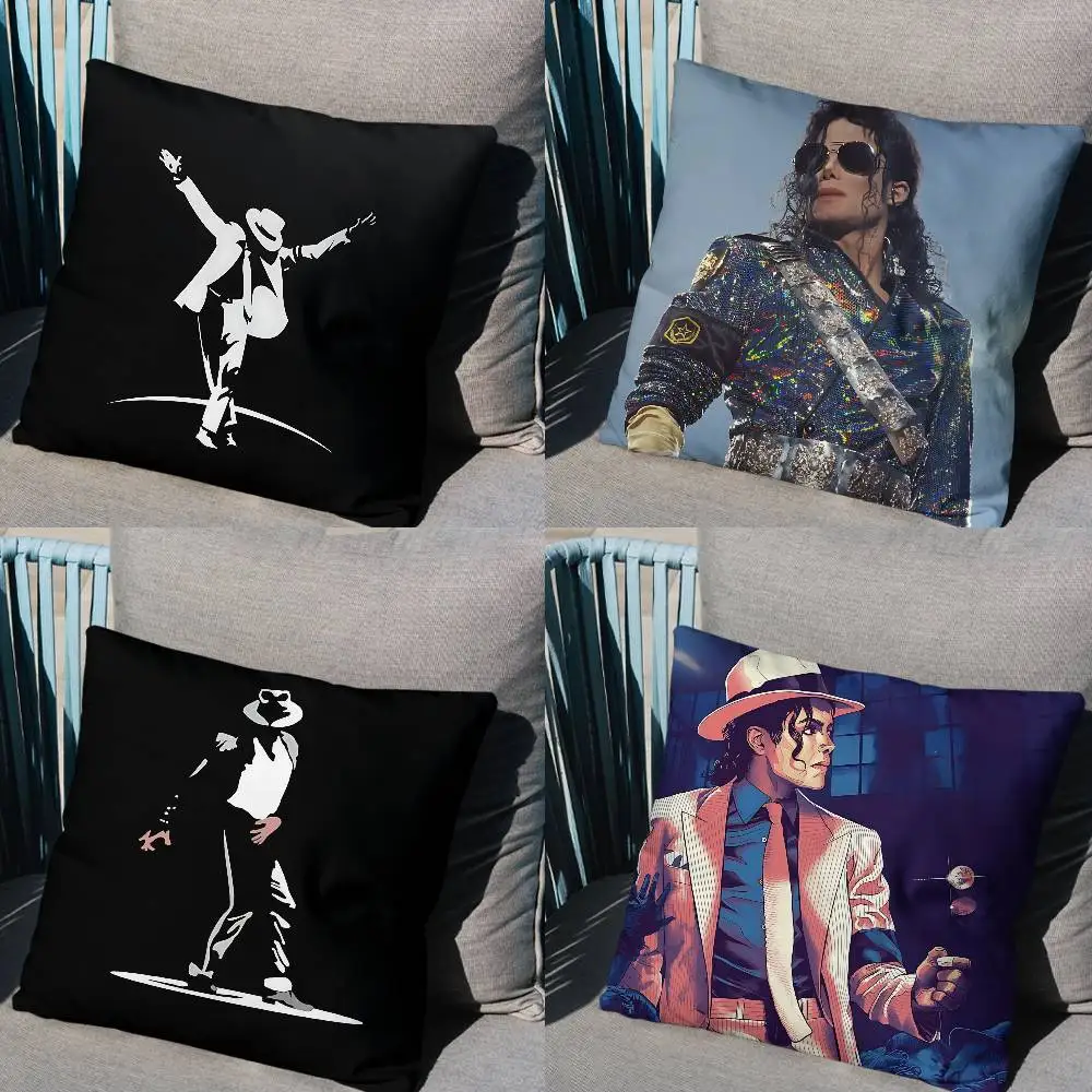 

MJ Dance King Michael Jackson Pillow Case Pillow Case Living Room Sofa Cushion Cover Suitable For Home Bedroom Room Decoration