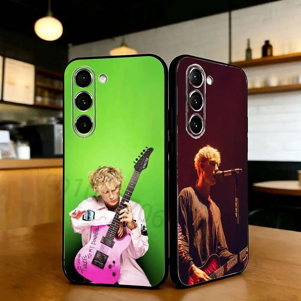 M-MGK Lost Americana Phone Case For Samsung S20,21,22,23,24,25,26 Ultra,Plus,Lite,FE,Black Soft Case