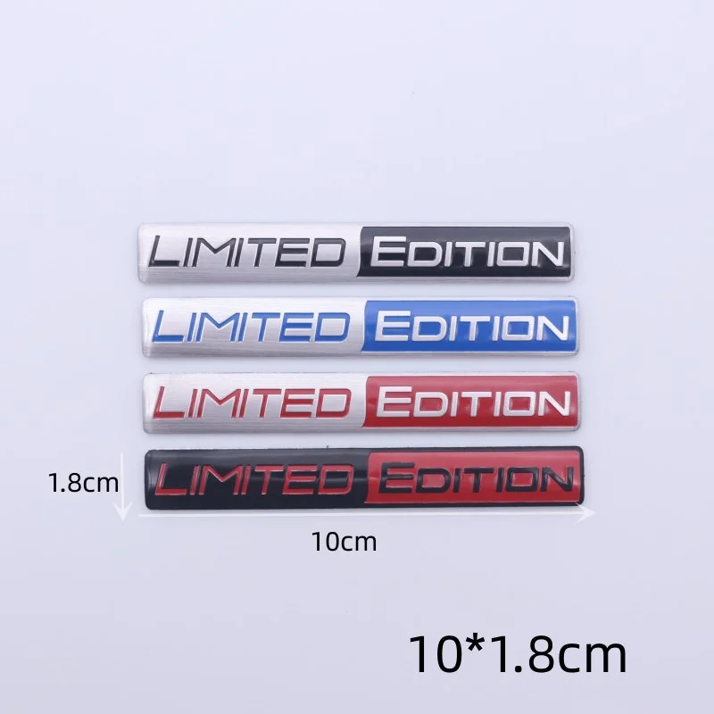 Car Styling 3D Limited Edition Decorative Metal Adhesive Emblem Rear Trunk Badge Fender Sticker Body Decal Car Accessories