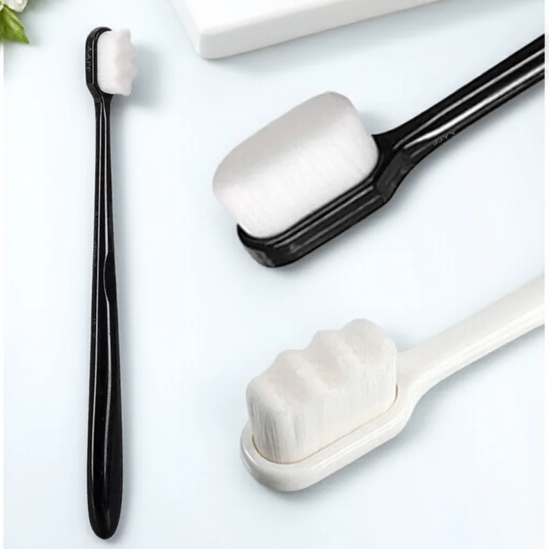 Super Soft Nano Toothbrush for Adults Whitening Teeth Travel Portable Oral Care 2 Sizes Case Included
