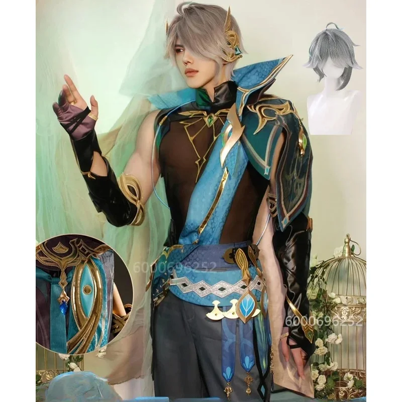 

Genshin Impact Sumeru Alhaitham Cosplay Costume Al Haitham Men's Uniform Halloween Halloween Carnival Role Play Party Outfits