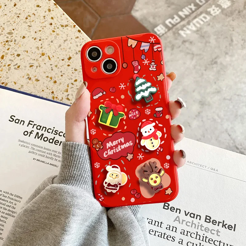 Merry Christmas Santa Claus New Year Case For Redmi Note 13 11 10 12 Pro 5G 8 9 12s 4G 9s 10s 11s Tpu Phone Cover Cases Snowman