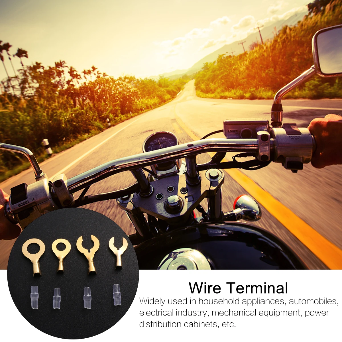 

320pcs Cable Crimps Wire Terminals Header Bare Connector Ring Lug Electrical Copper Quality Solid Stranded Wires Machinery Power